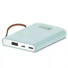 Аккумулятор внешний универсальный HIPER TRAVEL 5K Ice Li-Pol 5000 mAh 2.1A 2xUSB 1xType-C голубой