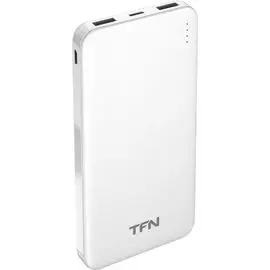 Аккумулятор внешний универсальный TFN PB-202-WH 10000mAh SlimDuo white