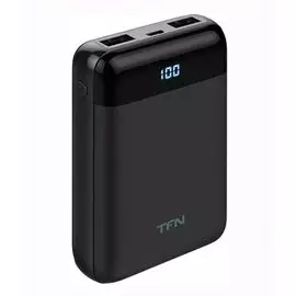 Аккумулятор внешний универсальный TFN PB-215-BK 10000mAh Mini LCD black