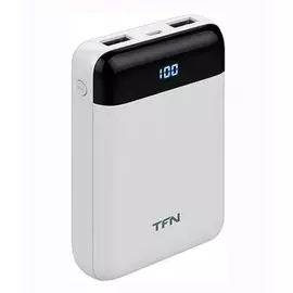 Аккумулятор внешний универсальный TFN PB-215-WH 10000mAh Mini LCD white