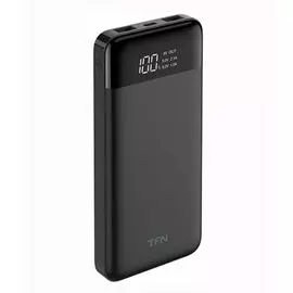 Аккумулятор внешний универсальный TFN PB-217-BK 10000mAh SlimDuo LCD black