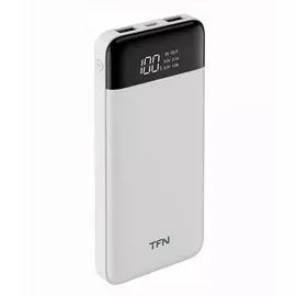 Аккумулятор внешний универсальный TFN PB-217-WH 10000mAh SlimDuo LCD white