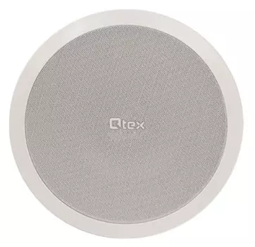 Акустическая система Qtex QAL CP621TH 6'' двухполосная встраиваемая закрытого типа 30 Вт, 7.5, 15 и 30 Вт – 100 В