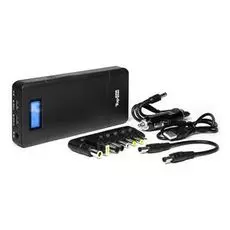 Аккумулятор внешний универсальный TopOn TOP-T72 18000mAh (66.6Wh) QC 2.0, 2 USB для ноутбука, планшета, смартфона и аккумулятора авто. Черный