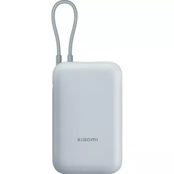 Аккумулятор внешний Xiaomi power bank BHR9073GL 10000mAh (Integrated Cable) Ice Blue GL