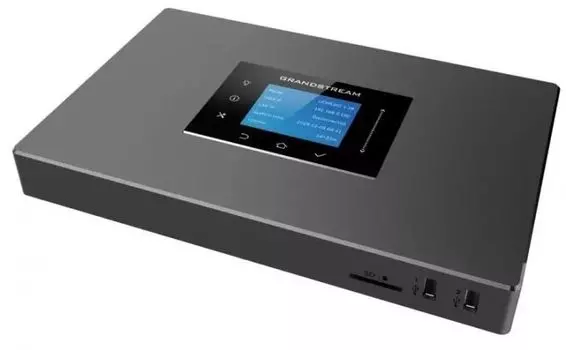 АТС IP Grandstream UCM6302A До 500 абонентов / 75 одновременных вызовов, до 75 участников в конф., RemoteConnect, 2хFXS, 2xFXO, 1xWAN, 1xLAN, HA