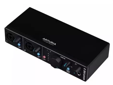 Аудиоинтерфейс Arturia MiniFuse 2 Black 800102 24бит/192кГц, два комбинированных входа XLR-1/4” (микрофонный / линейный / инструментальный уровень) с