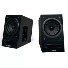 Акустическая система 2.0 CBR CMS 590 black, питание 220 В, 2х5 Вт (10 Вт RMS), MDF, 3.5 мм линейный стереовход, регул. громк., выход на наушники, длин