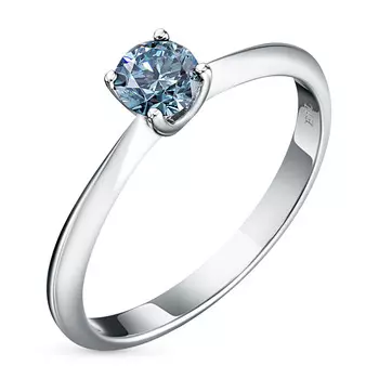 Помолвочное кольцо из белого золота э0912кц04164200_blue