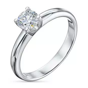 Помолвочное кольцо из белого золота э4012кц11102400_white