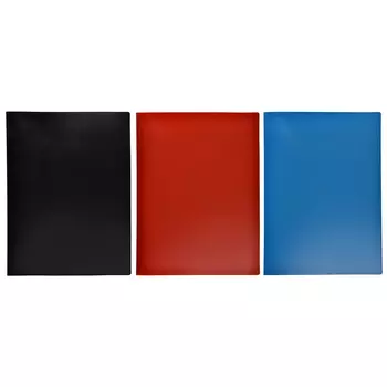 Папка ClipStudio с 20 вкладышами A4, корешок 15мм, 3 цвета