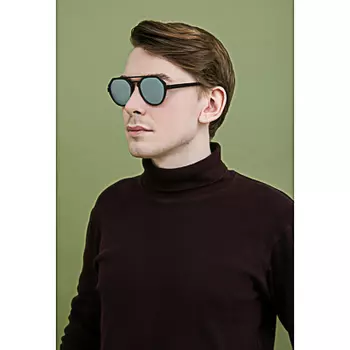 Очки солнцезащитные молодежные, пластик, 13,9х5см, 3-4 цвета, 515117