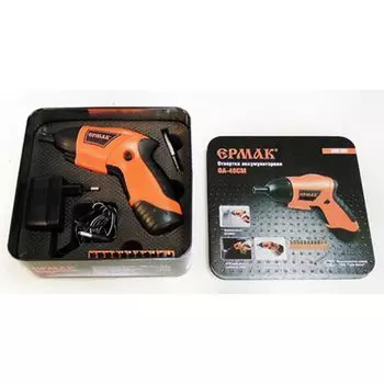 Отвертка Ермак аккумуляторная, ОА-48CМ, 4,8В 0,6 Ач