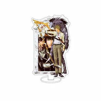 Death Note L на корточках, акриловая подставка, мультяшная фигурка Ягами Лайт, MisaMisa, аниме, модель, держатель для тарелок, настольные аксессуары, подарок для фанатов 1