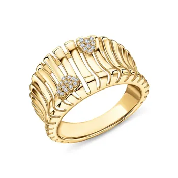 Серебряное кольцо с фианитами
