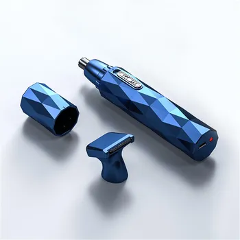 Электрический триммер для носа для мужчин, USB аккумуляторная бритва, бритвы для ушей, триммер для бровей, бритва для удаления волос double blade чёрный