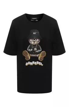 Хлопковая футболка DOMREBEL