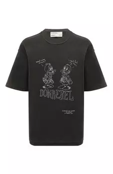 Хлопковая футболка DOMREBEL