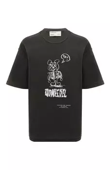 Хлопковая футболка DOMREBEL