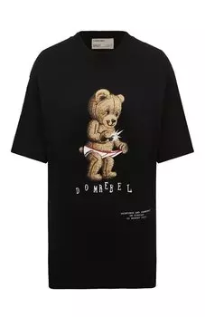 Хлопковая футболка DOMREBEL