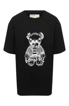 Хлопковая футболка DOMREBEL