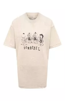 Хлопковая футболка DOMREBEL