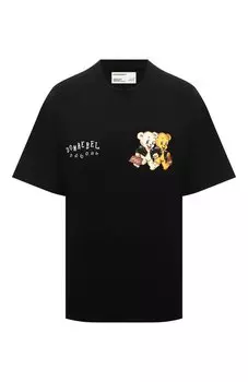 Хлопковая футболка DOMREBEL