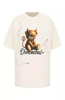 Хлопковая футболка DOMREBEL