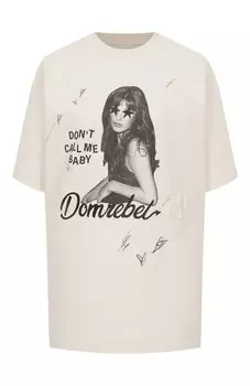 Хлопковая футболка DOMREBEL