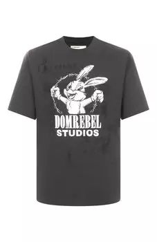 Хлопковая футболка DOMREBEL