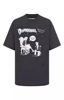 Хлопковая футболка DOMREBEL