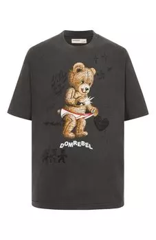 Хлопковая футболка DOMREBEL
