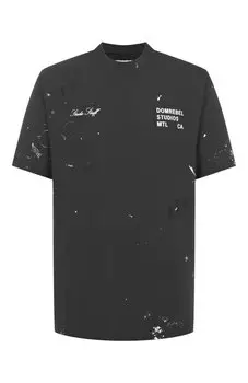 Хлопковая футболка DOMREBEL