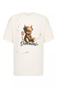 Хлопковая футболка DOMREBEL