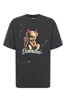 Хлопковая футболка DOMREBEL