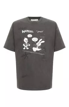 Хлопковая футболка DOMREBEL