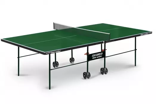 Теннисный стол Start line Game Outdoor с сеткой Green