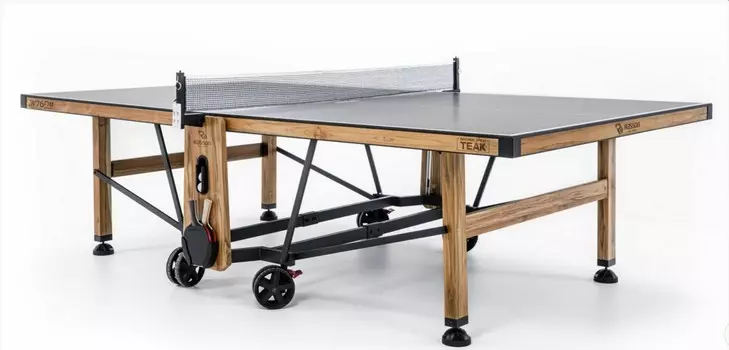 Теннисный стол влагостойкий Rasson Billiard Premium W-760 Teak Outdoor (274 x152.5x76 см ) с сеткой и чехлом 51.240.00.1