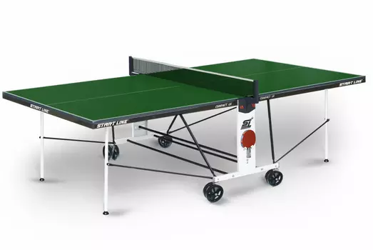 Тенисный стол Start line Compact LX с сеткой green