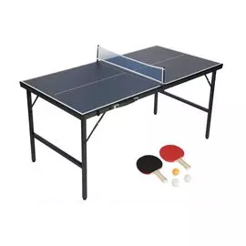 Теннисный стол для помещений (в комплекте сетка, 2 ракетки, 3 мячика) EVO Fitness Mini