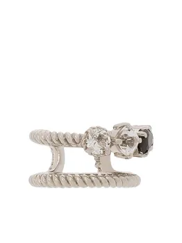 Серьга-кафф из белого золота с топазом и шпинелью DOLCE & GABBANA, белый