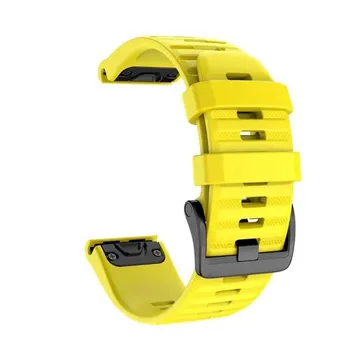 Спортивный силиконовый ремешок для часов 26, 20, 22 мм для Garmin Fenix 6X6 6S Pro 5X5 5S Plus 3 3HR, легкий быстросъемный браслет 20mm Fenix5S 6S Pro белый