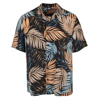 Рубашка с коротким рукавом Urban Classics Viscose AOP Resort, Разноцветный