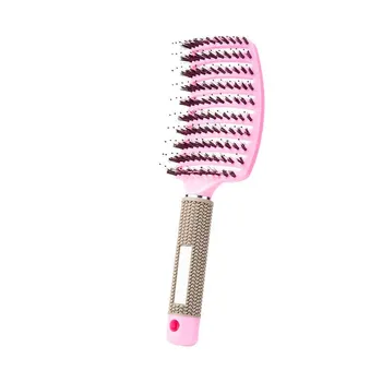 Профессиональная расческа для массажа кожи головы, расческа для волос, распутывающая щетка для волос, нейлоновая женская влажная массажная расческа для кудрявых волос, инструменты для укладки в парикмахерском салоне белый