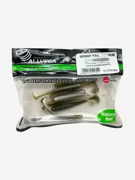 Приманка съедобная ALLVEGA "Skinny Tail" 5см 1г, Зеленый