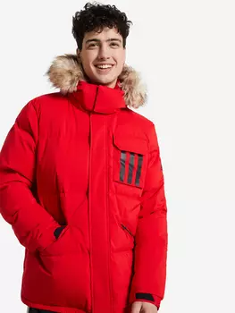 Пуховик мужской adidas 3-Stripes Puffa, Красный, размер 44-46