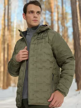 Пуховик мужской Columbia Delta Ridge II Down Hooded Jacket, Зеленый