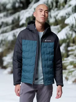 Пуховик мужской Columbia Grand Trek III Down Hooded Jacket, Голубой