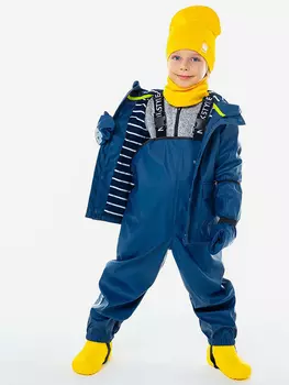 Полукомбинезон непромокаемый детский NIKASTYLE, Синий
