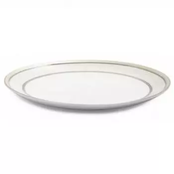 Тарелка обеденная Fioretta Platinum Greek, 25 см, фарфор